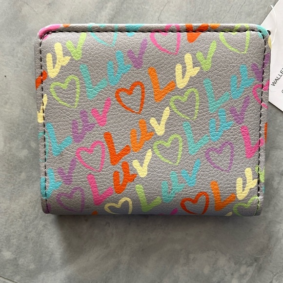 Betsey Johnson Handbags - Betsey Johnson  LBMONEY  GREY MULTI  Luv Betsey Wallet   Multi bright colors NWT